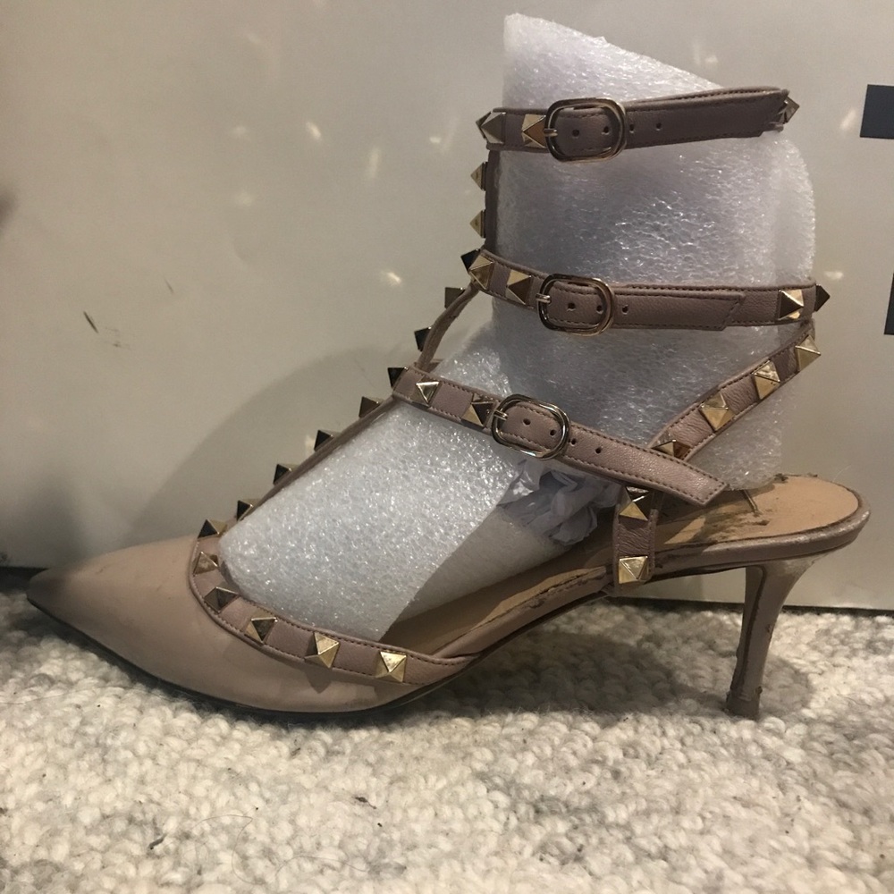Valentino Kitten Heel Rock Studs